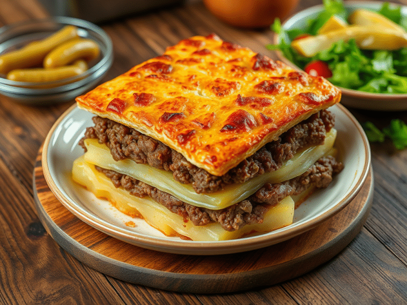 Musaca de Cartofi cu Carne Tocată