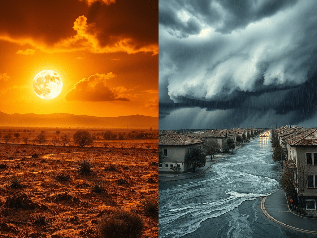 furtuni și valuri de căldură în Europa 2025