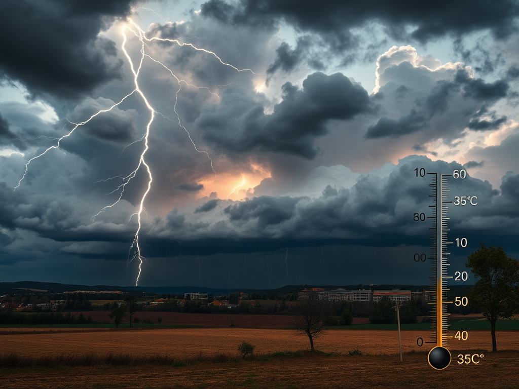 cod galben de ploi torențiale vijelii și caniculă