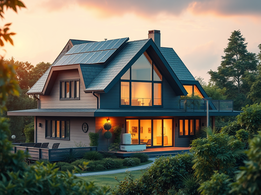 casa inteligenta panouri fotovoltaice baterie energie